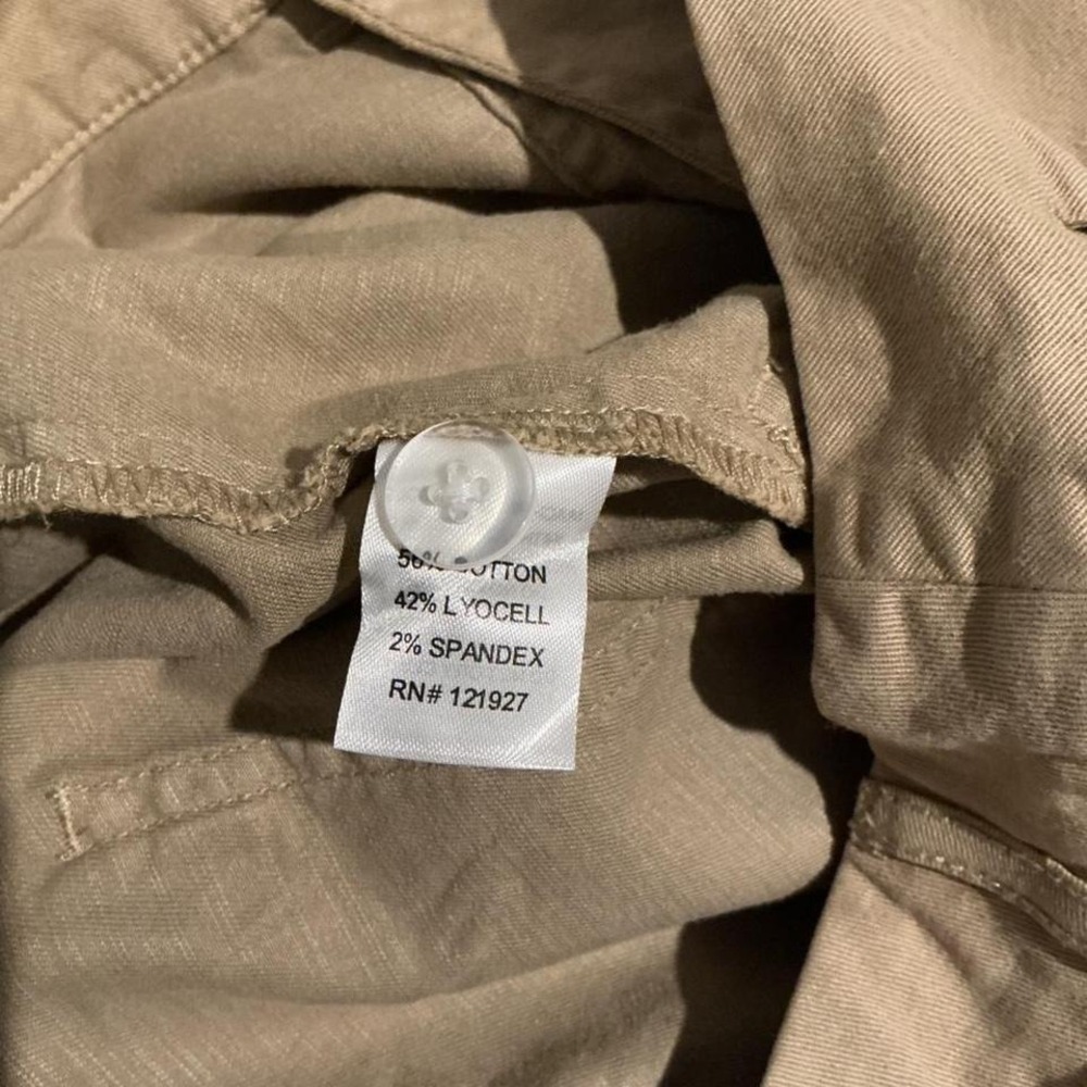 Johnnie-O Surplus Cargo Pants Men Size 2 Khaki New Stretch Cotton Lyocell Twill - Picture 7 of 8